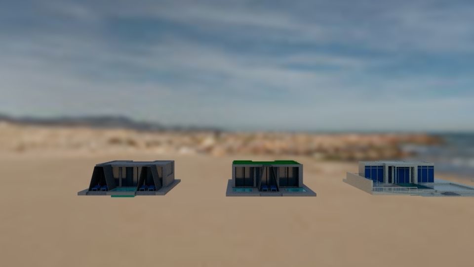 NURAI Islands Water and Beach Villa Beach and Pool House 3D model_3