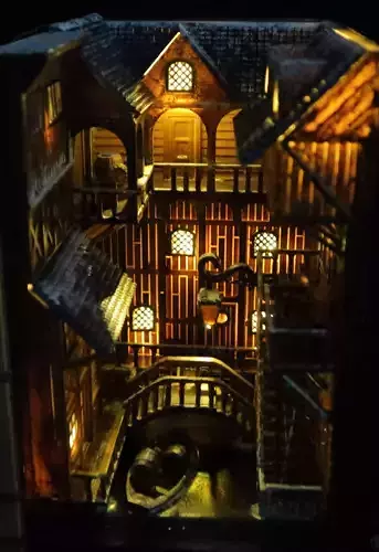 The Lake City of Esgaroth - The Hobbit Booknook 3D print model
