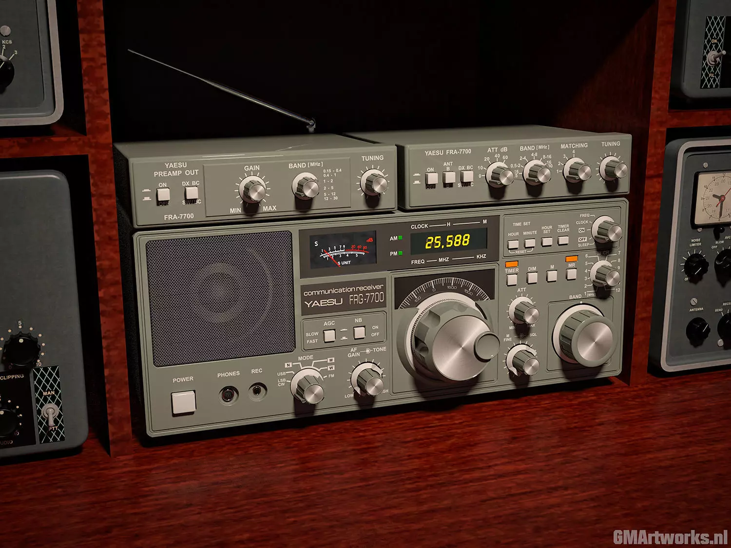 Yaesu FRG-7700 receiver 3D model_0