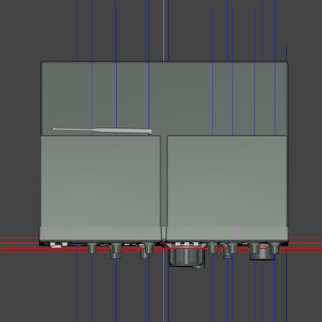 Yaesu FRG-7700 receiver 3D model_4