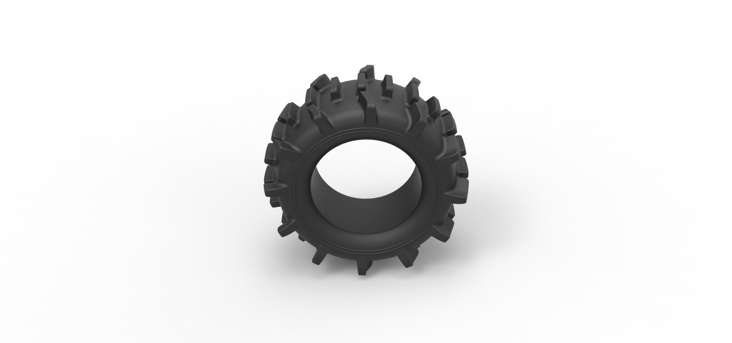 Offroad tire 84 Scale 1 to 25 3D print model_5