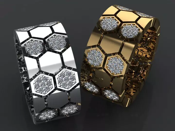 Hexa Moving Ring 3D print model