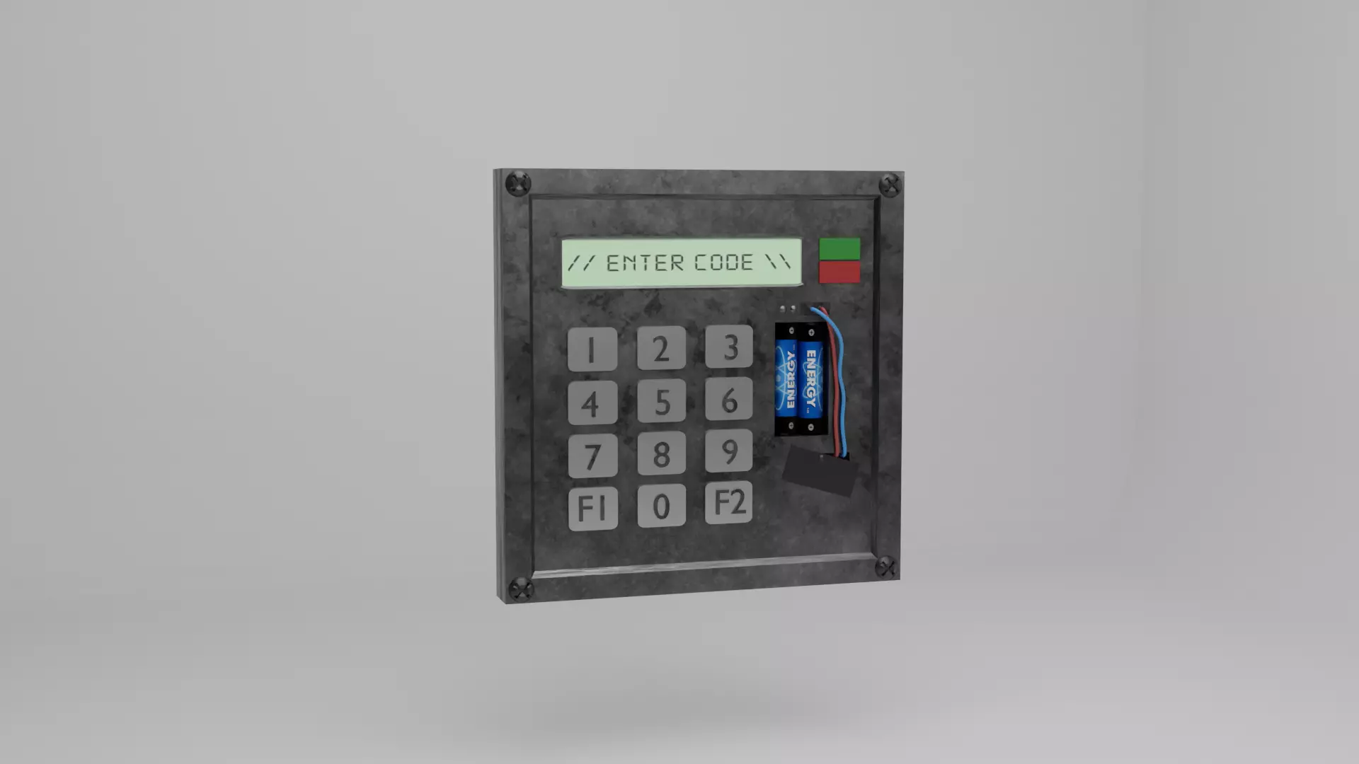 access control panel Free low-poly 3D model