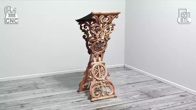 Portable Foldable Analogion  Lectern V2 - Digital files for CNC