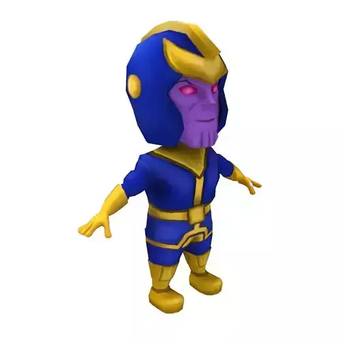 Mobile Game Character Pack Low-poly 3D model
