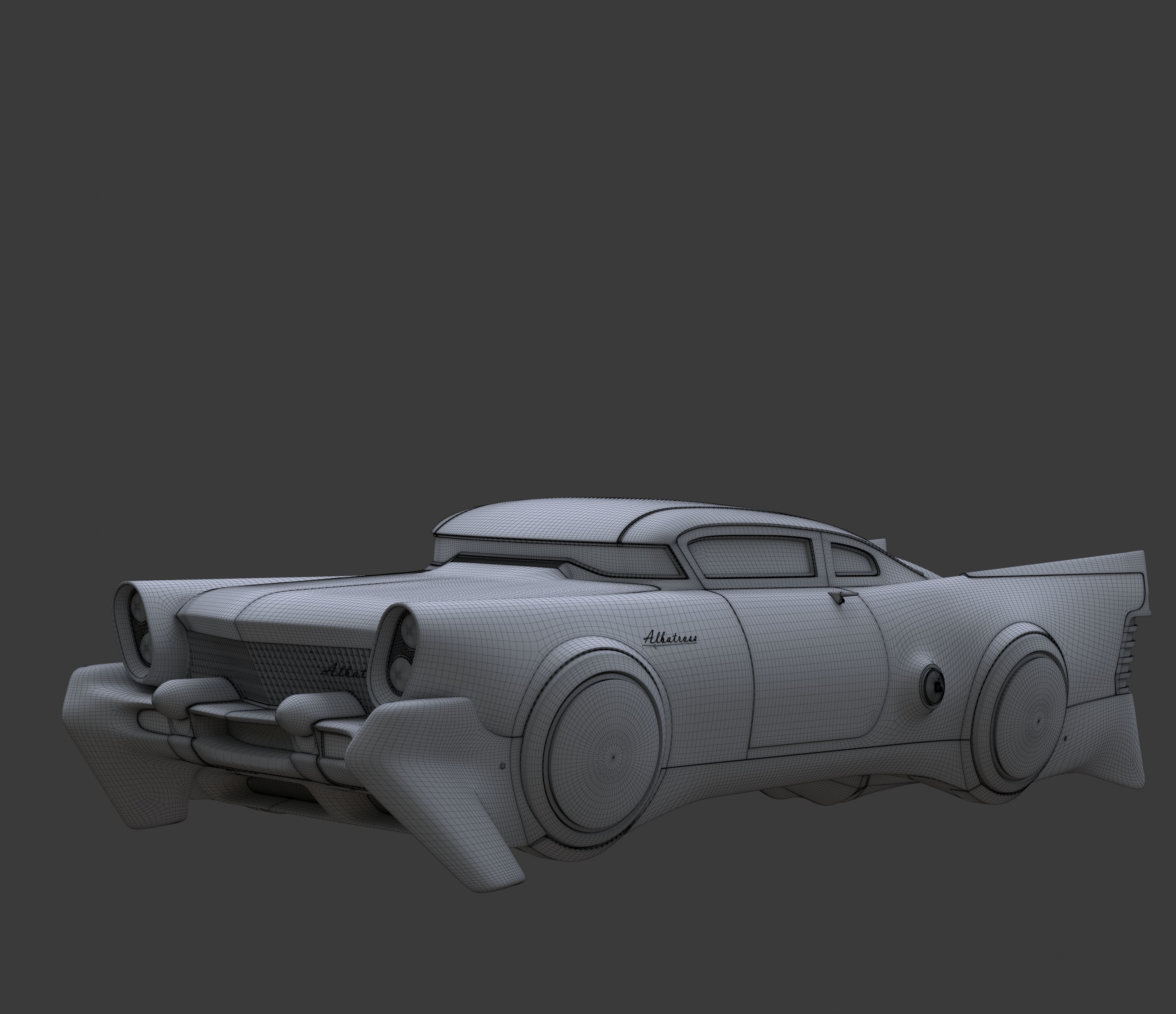 Futuristic flying car 3 3D model_14