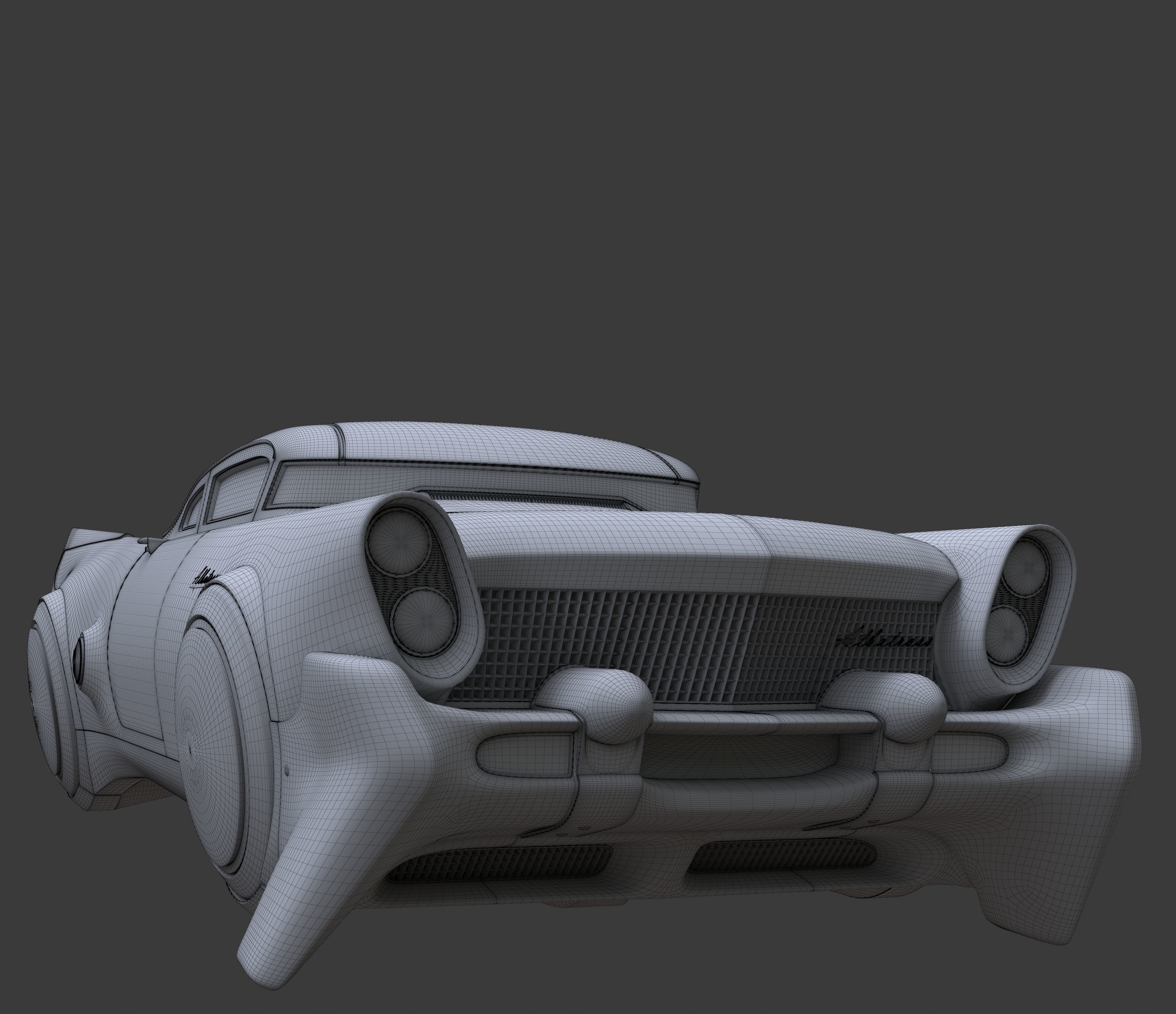 Futuristic flying car 3 3D model_13
