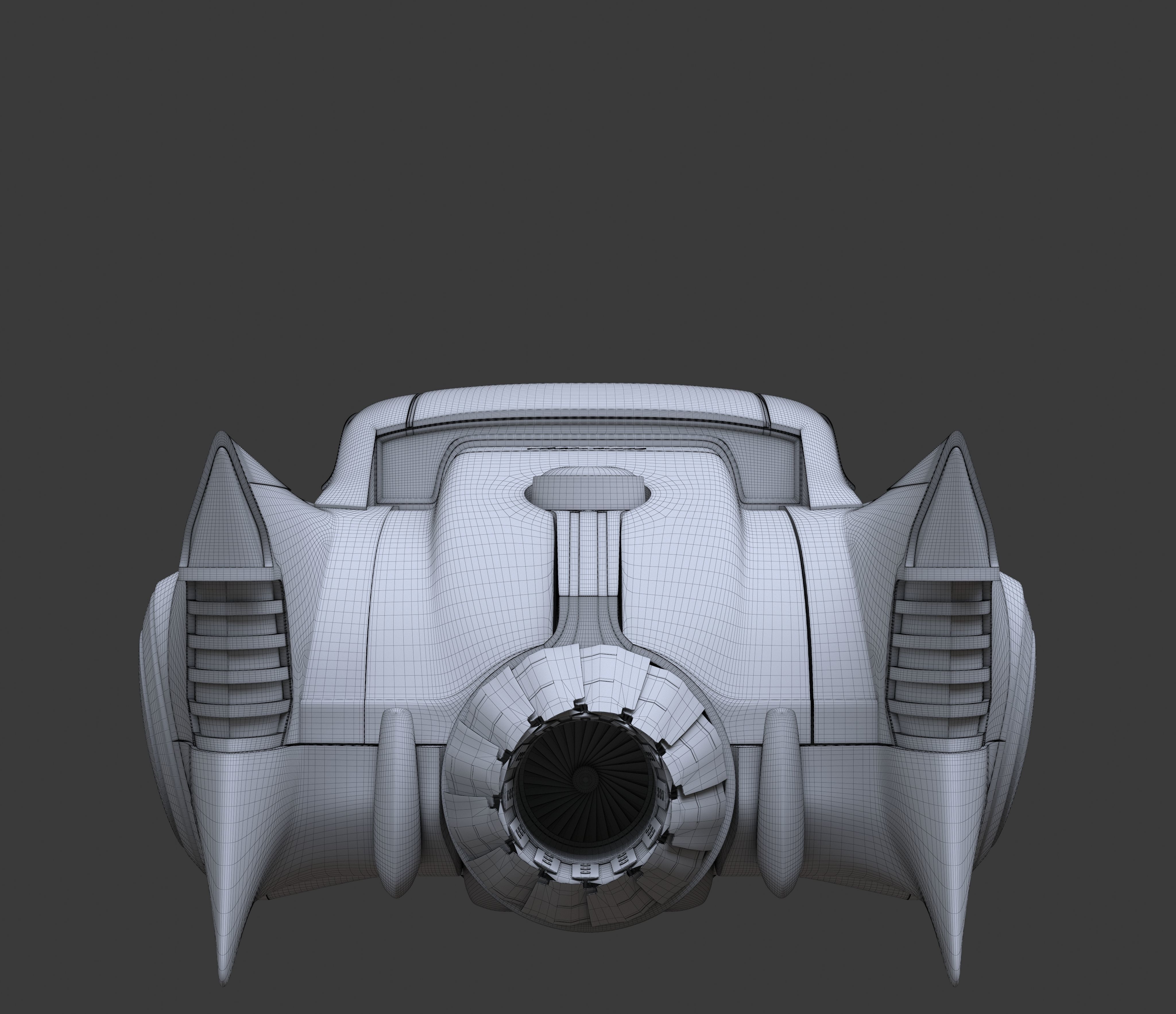 Futuristic flying car 3 3D model_22