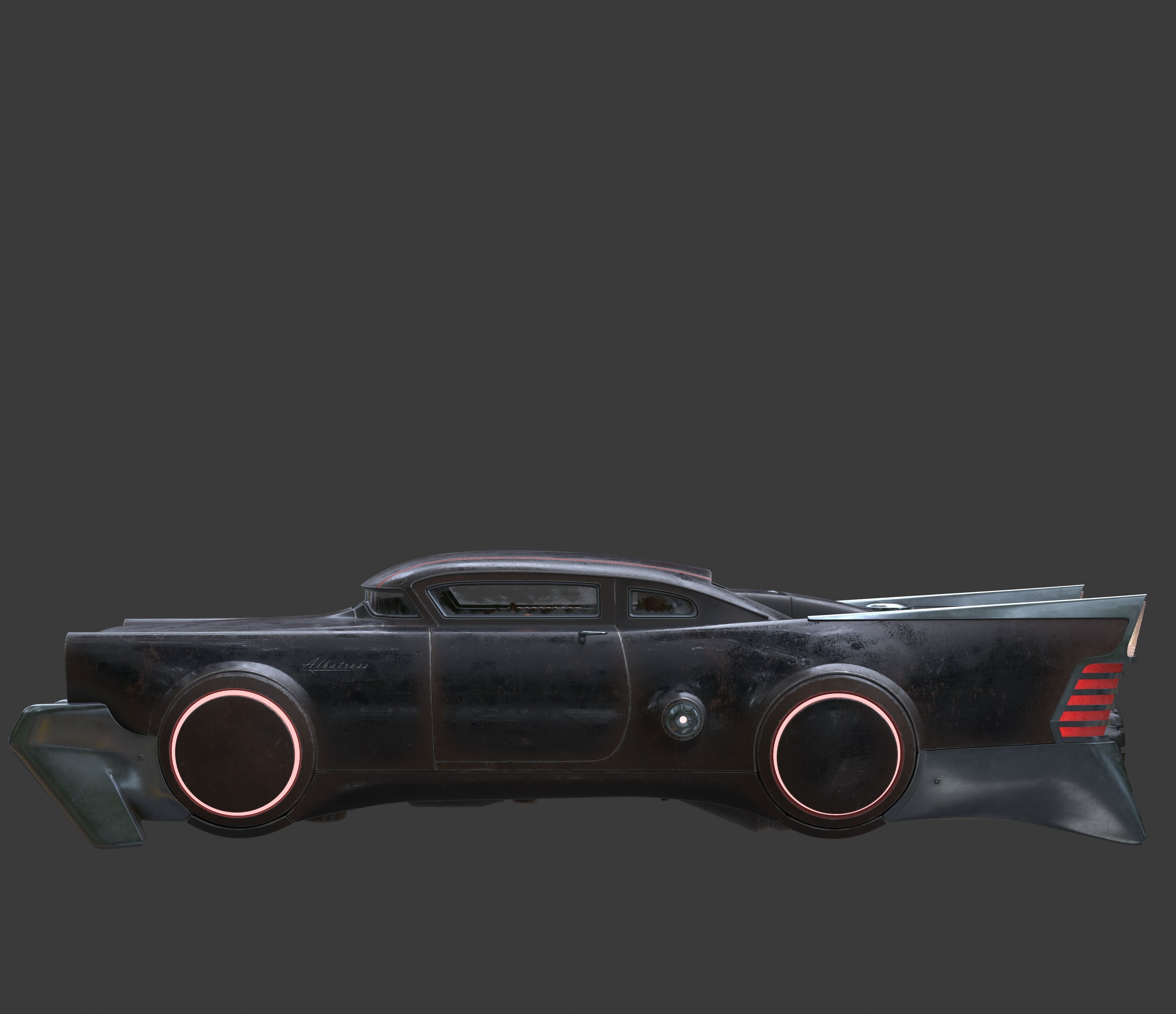 Futuristic flying car 3 3D model_17