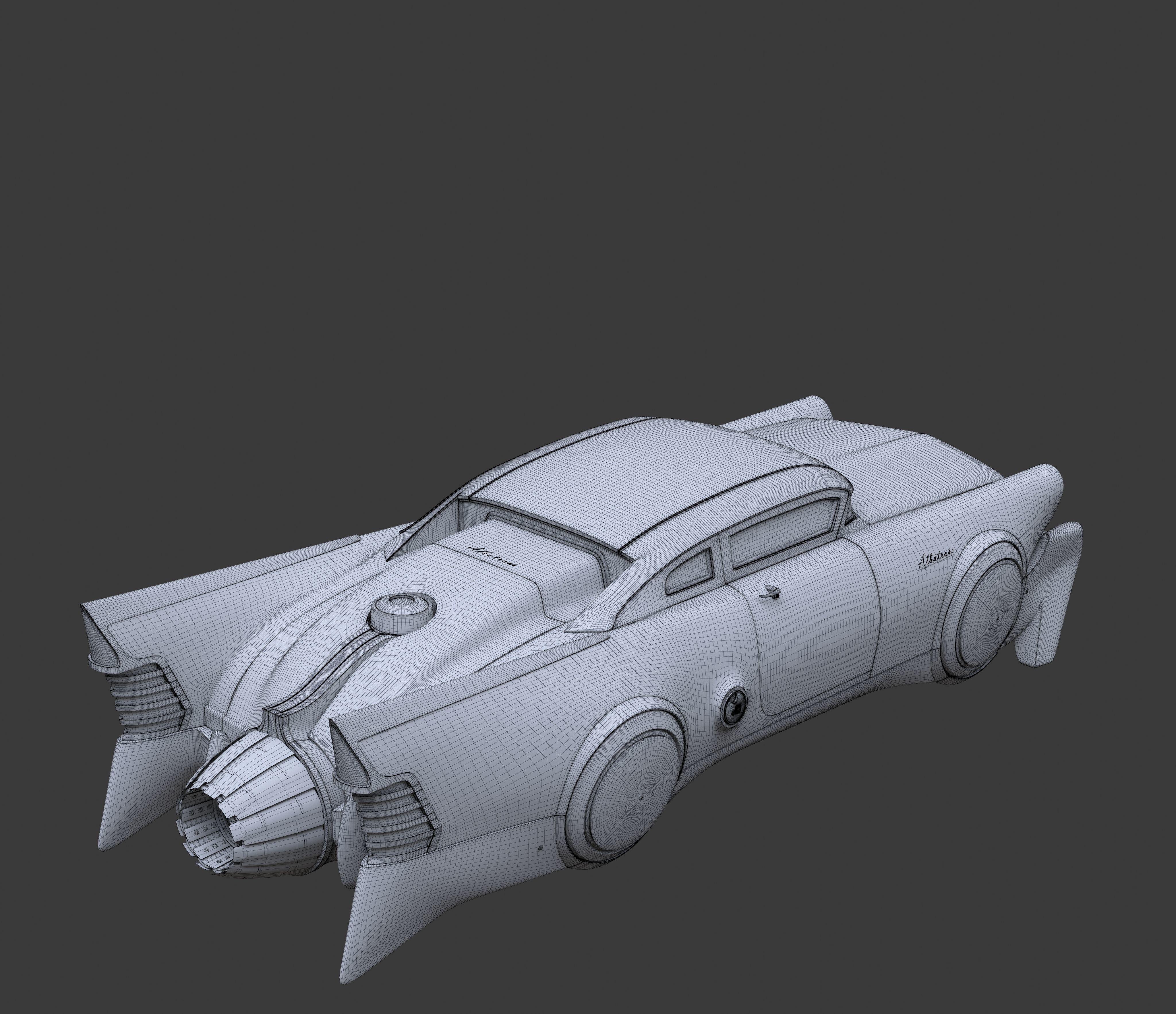 Futuristic flying car 3 3D model_11