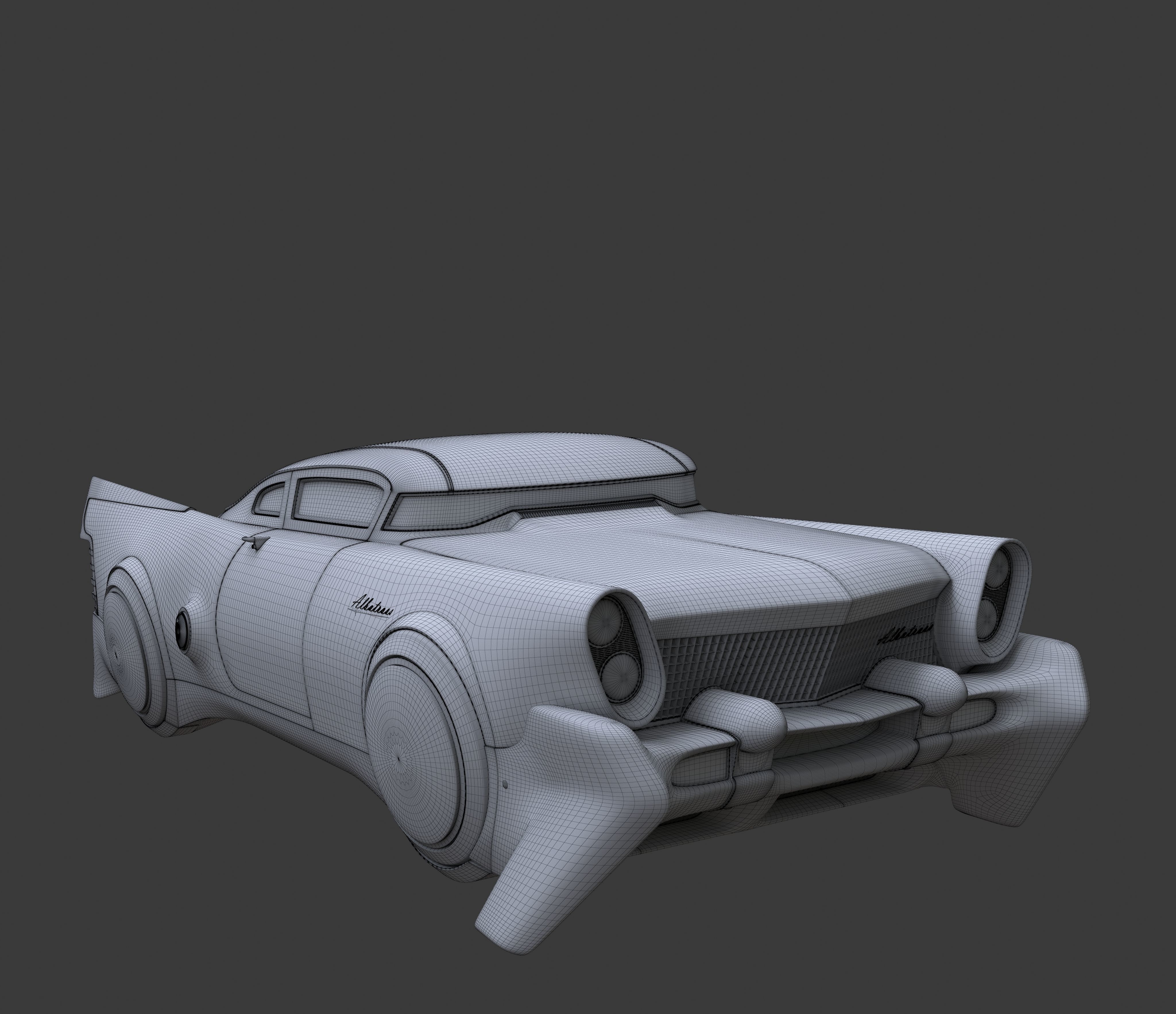 Futuristic flying car 3 3D model_7