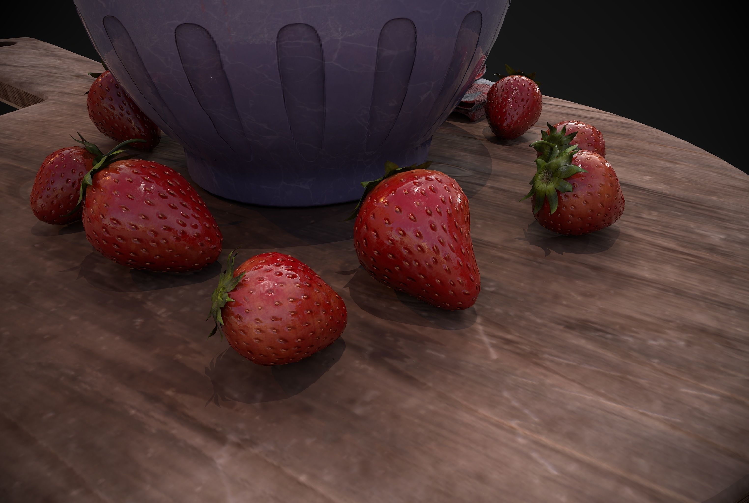 Ice Cream - Bowl 3D model Low-poly 3D model_4