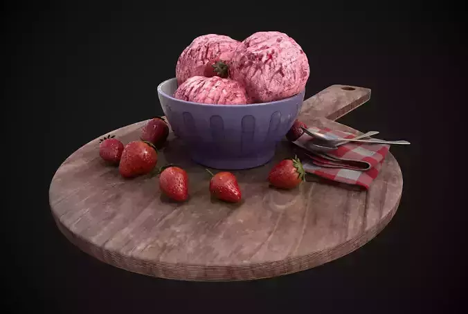 Ice Cream - Bowl 3D model