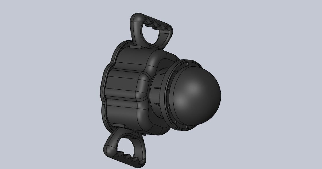 Camera Specific Housing Assembly - 190 deg Lens 3D print model_1
