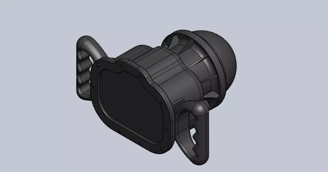 Camera Specific Housing Assembly - 190 deg Lens 3D print model_0