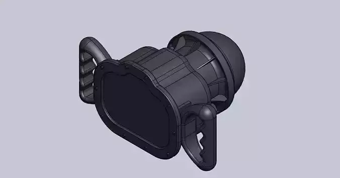 Camera Specific Housing Assembly - 190 deg Lens 3D print model
