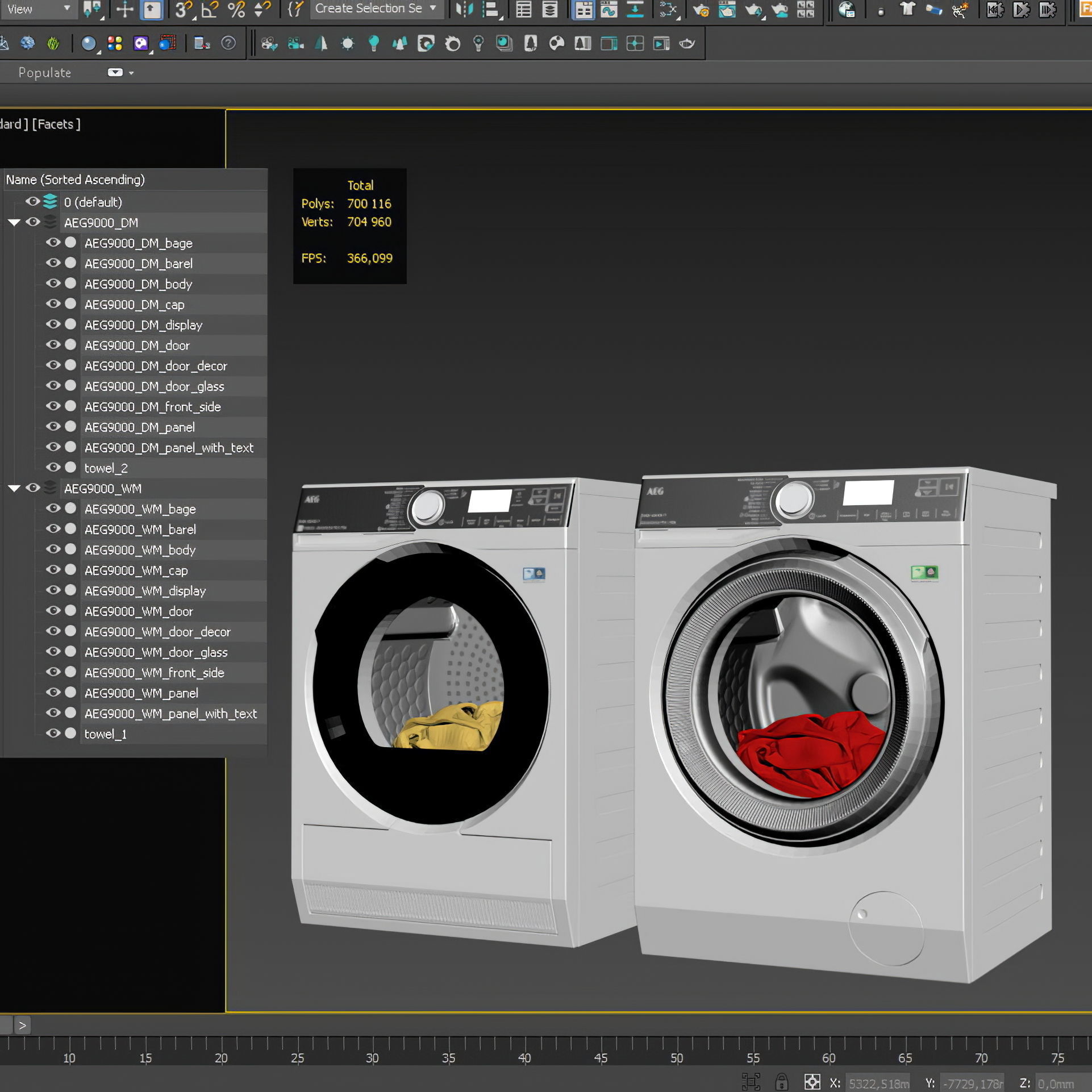AEG Laundry Set 3D model_12