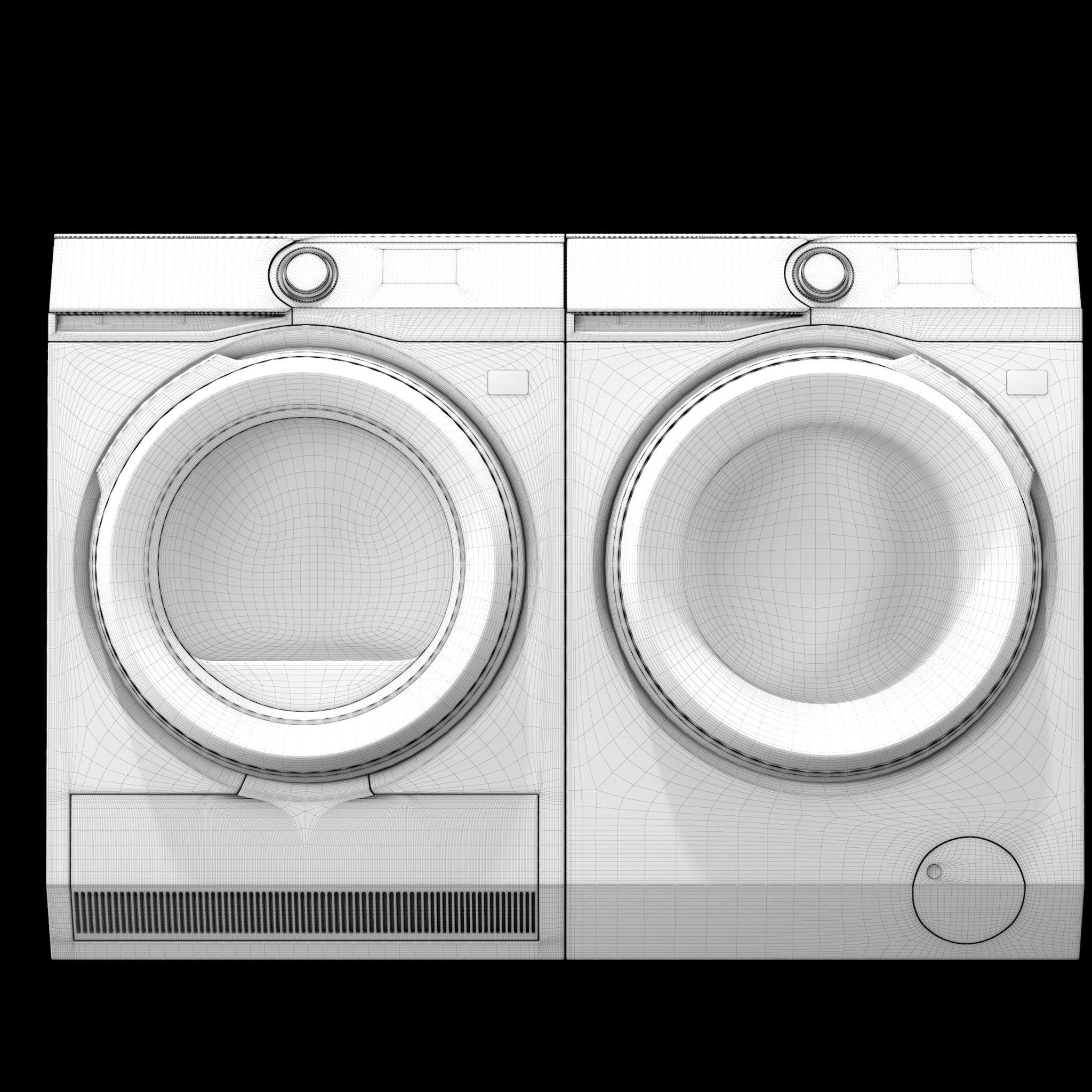AEG Laundry Set 3D model_1