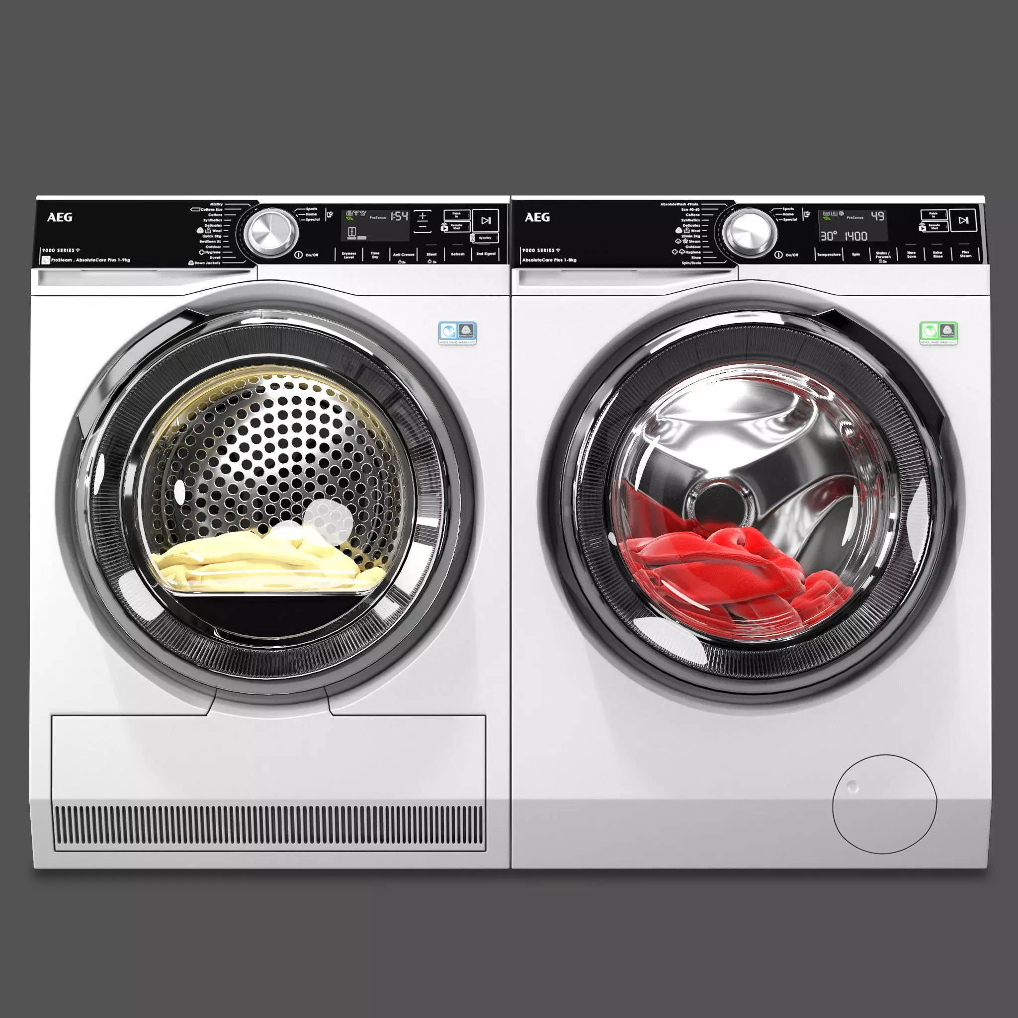 AEG Laundry Set 3D model_0