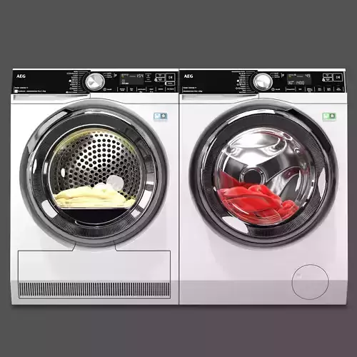 AEG Laundry Set 3D model