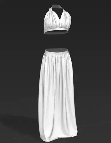 Halter Top with Skirt