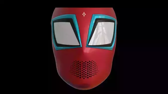 Pavitr Prabhakar faceshell 3d model 3D print model