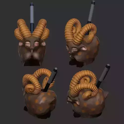 Goat Pen Case Holder for 3D Print