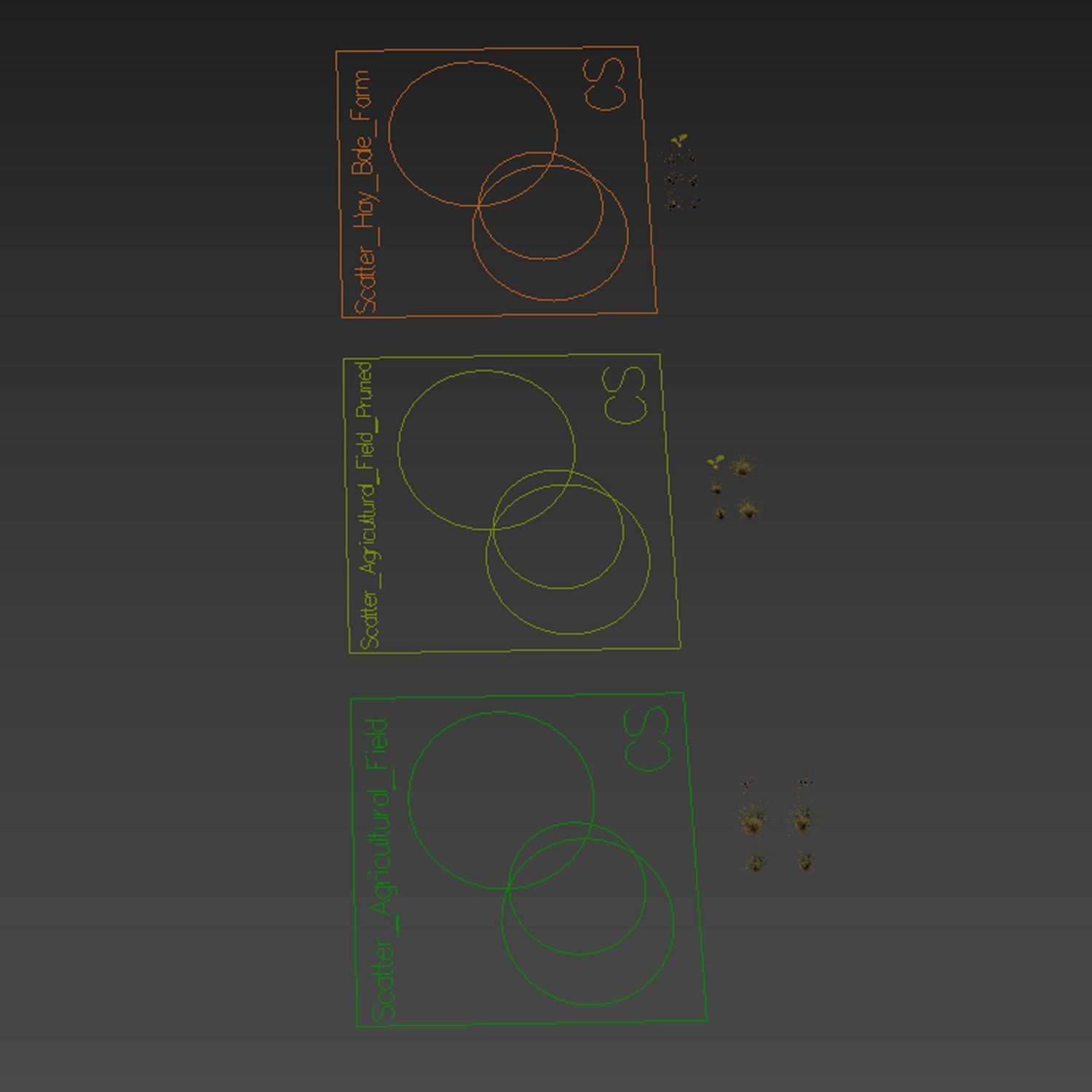 HQ Grass Agricultural Field 3D model_4