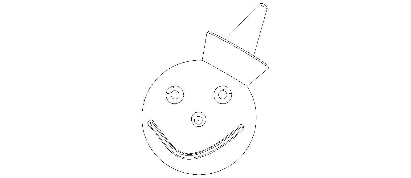 Jack in the Box Head 3D print model_26