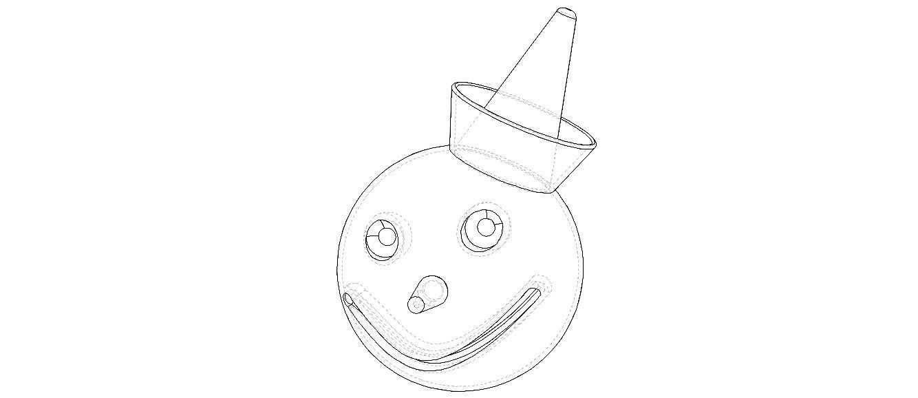 Jack in the Box Head 3D print model_3