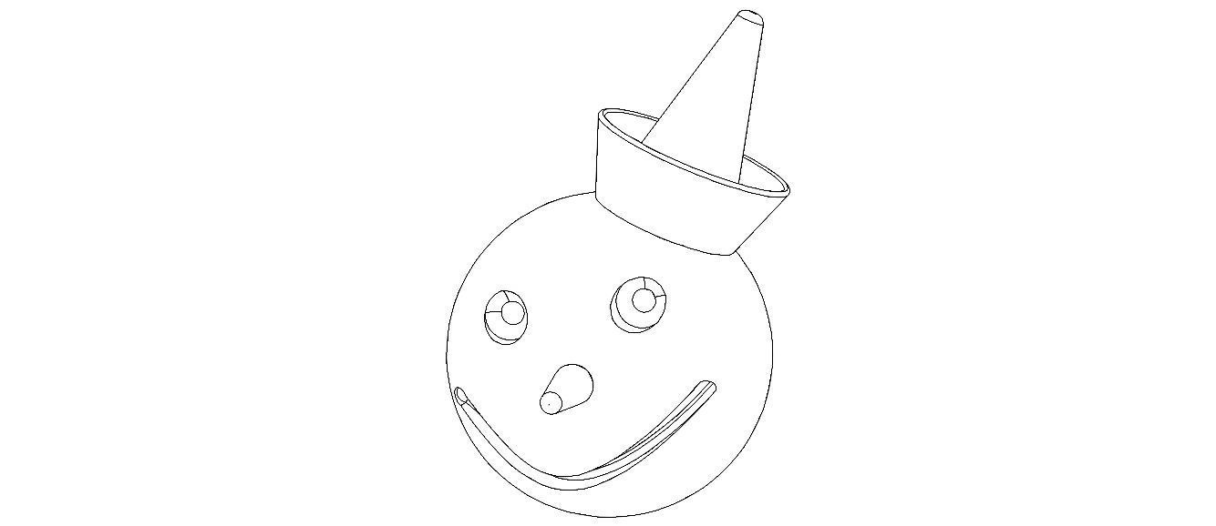 Jack in the Box Head 3D print model_2