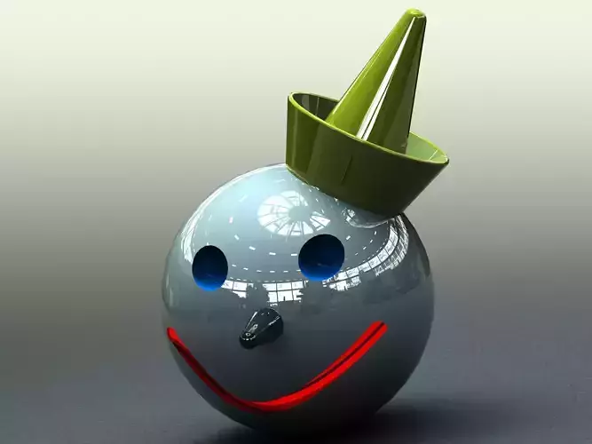 Jack in the Box Head 3D print model