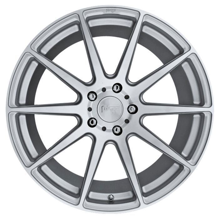 Niche Essen Wheel Silver With Machined Face Low-poly 3D model_6