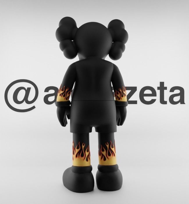 Kaws Palm Angels 1 Textured Low-poly 3D model_18
