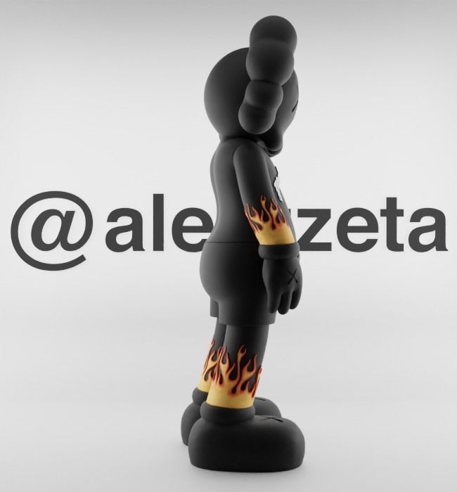 Kaws Palm Angels 1 Textured Low-poly 3D model_27