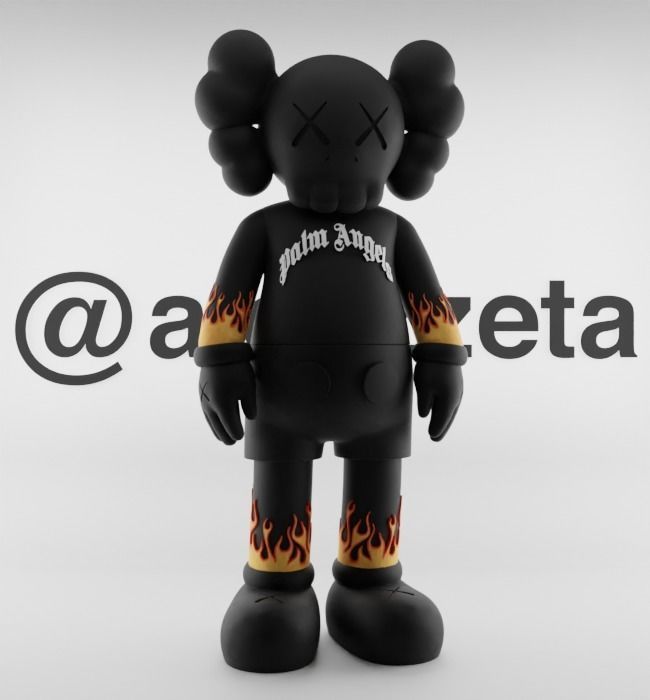 Kaws Palm Angels 1 Textured Low-poly 3D model_36