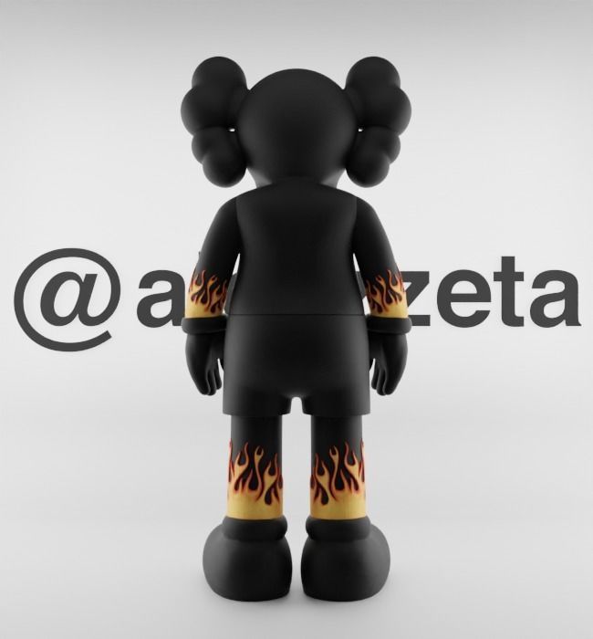 Kaws Palm Angels 1 Textured Low-poly 3D model_19