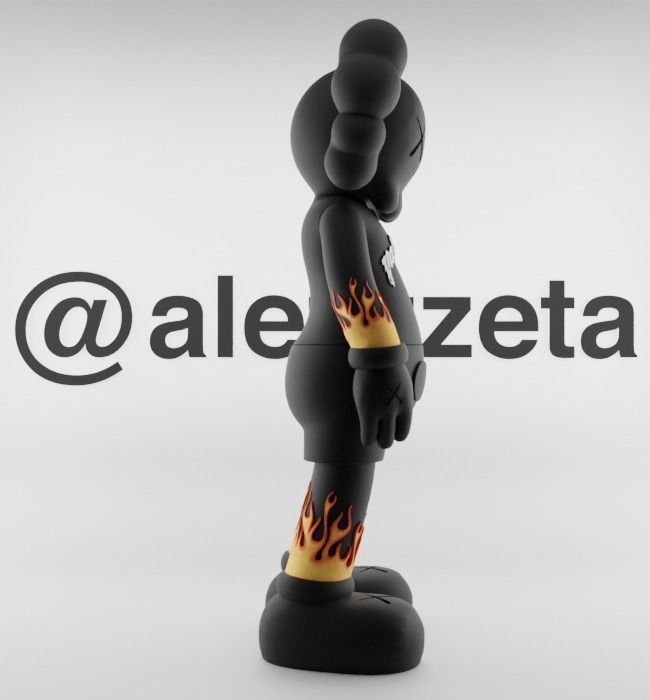 Kaws Palm Angels 1 Textured Low-poly 3D model_28