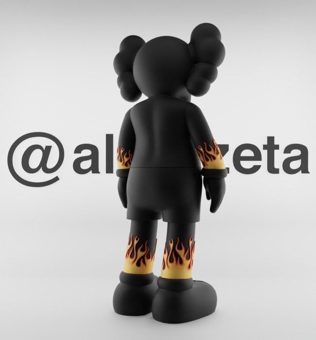 Kaws Palm Angels 1 Textured Low-poly 3D model_22