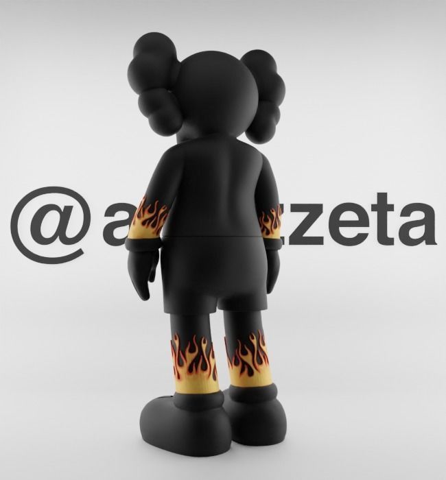 Kaws Palm Angels 1 Textured Low-poly 3D model_16