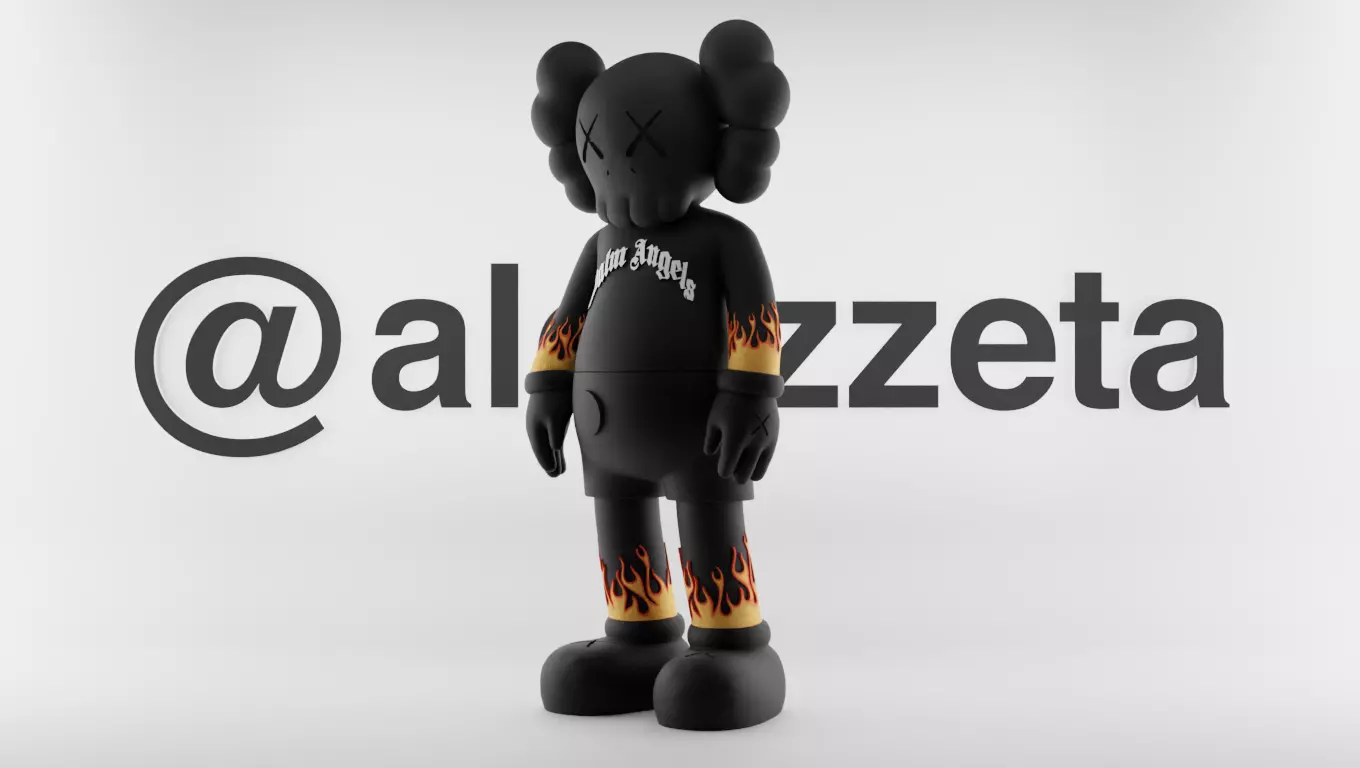 Kaws Palm Angels 1 for Print 3D print model_0