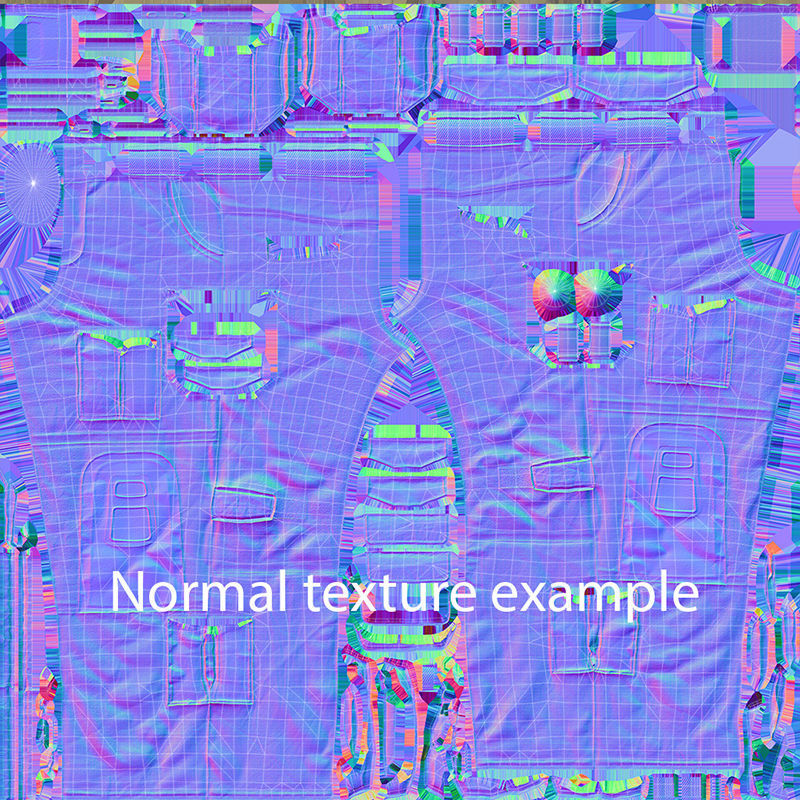 Female Soldier UE4 Low-poly 3D model_26