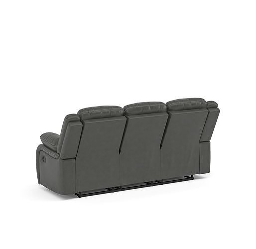 Manual Reclining 3 Seater Sofa 3D model Low-poly 3D model 4