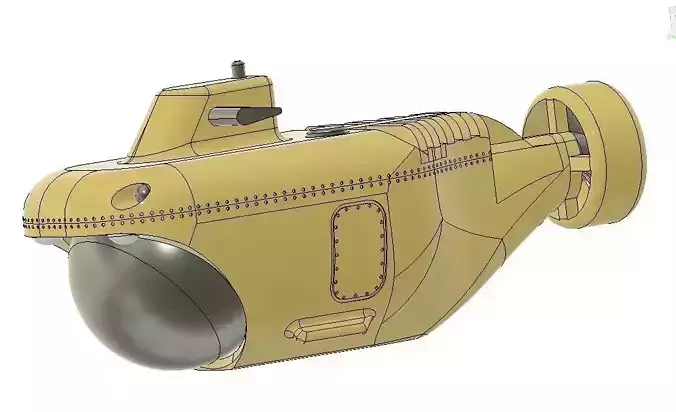 Research Submarine scale model 3D print model Research Submarine scale model 3D print model