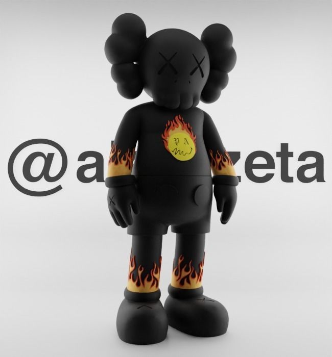 Kaws Palm Angels 2 for Print 3D print model_35