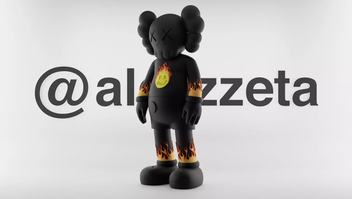Kaws Palm Angels 2 for Print 3D print model_0