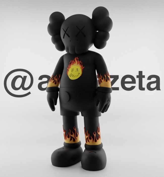 Kaws Palm Angels 2 for Print 3D print model_3