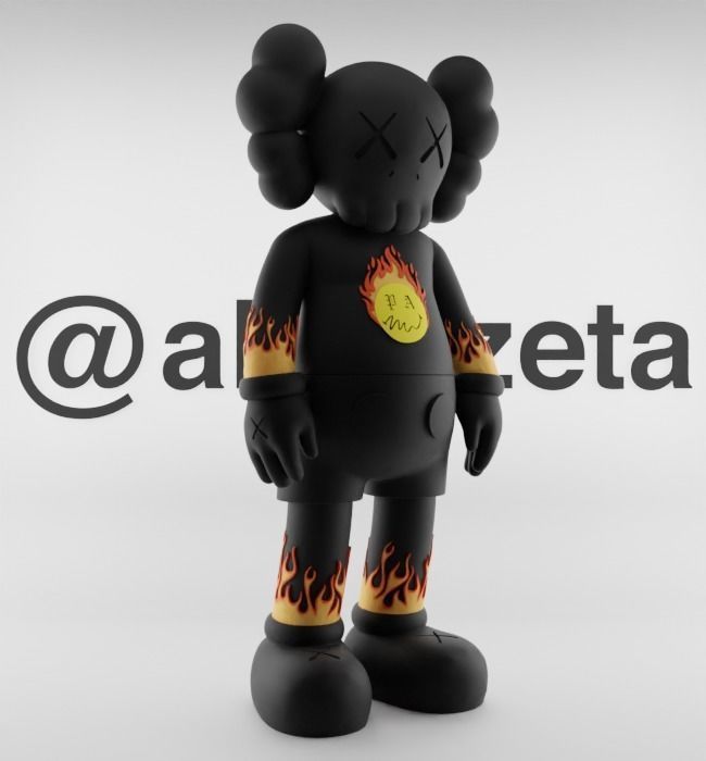Kaws Palm Angels 2 for Print 3D print model_34