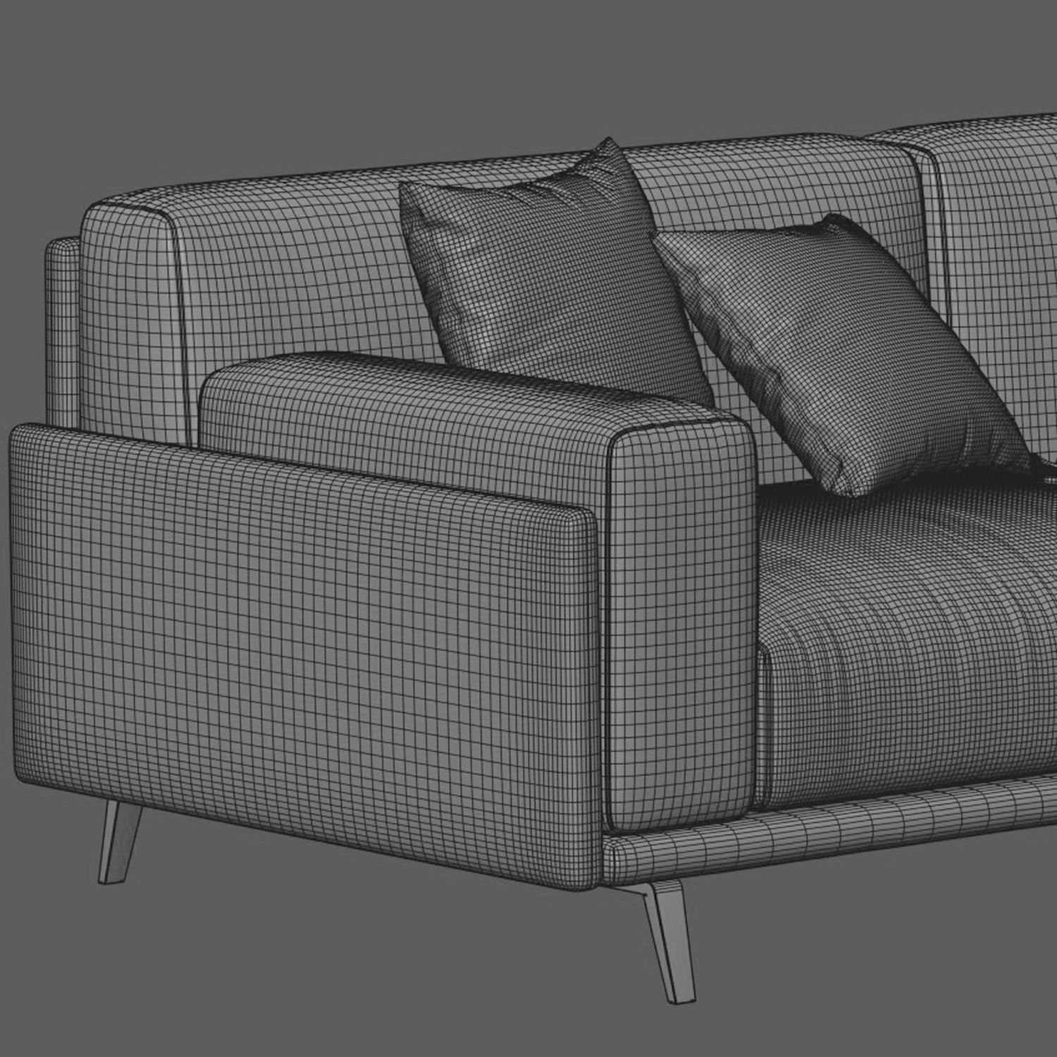 Arflex Frame Sofa 2 Seats 3D model_2