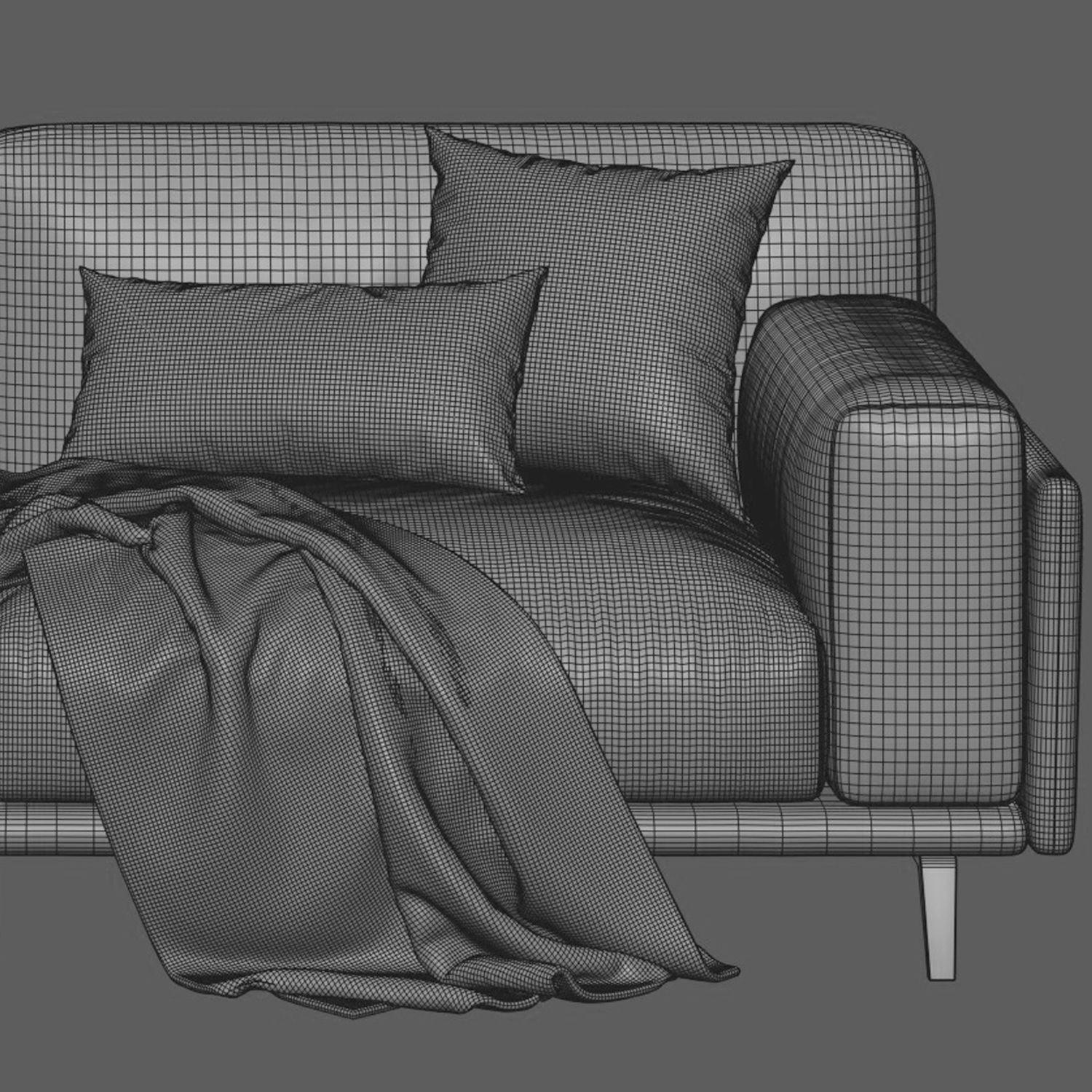 Arflex Frame Sofa 2 Seats 3D model_3